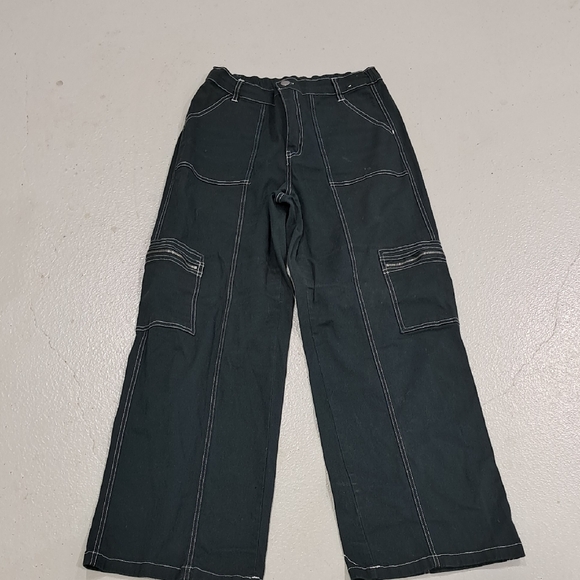 Womens Rachel Paige Dark Green Cargo Pants - Picture 1 of 7